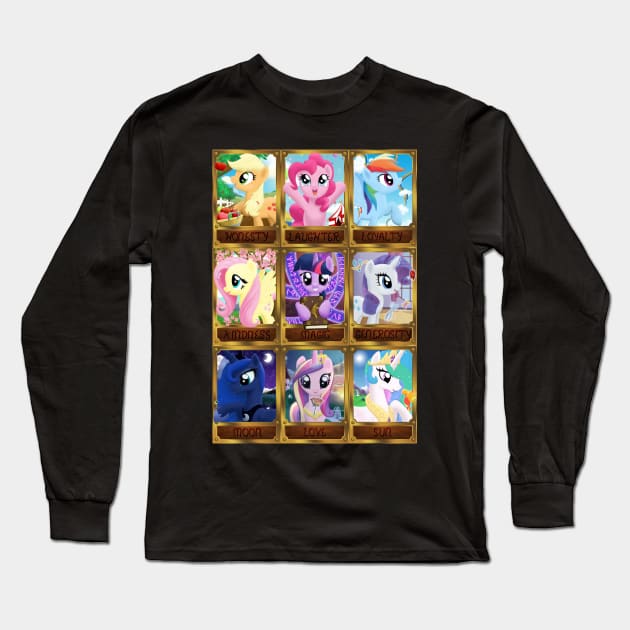 The Pony Elements - 80s toys Long Sleeve T-Shirt by nimaru